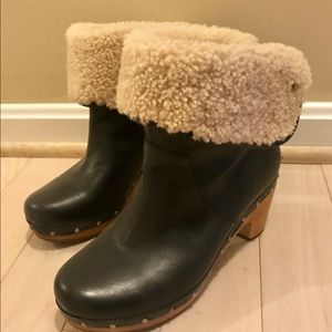 UGG leather booties, size 7